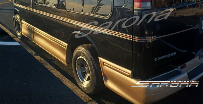 Custom GMC Savana Van  Short Wheel Base Side Skirts (1996 - 2024) - $1690.00 (Part #GM-019-SS)